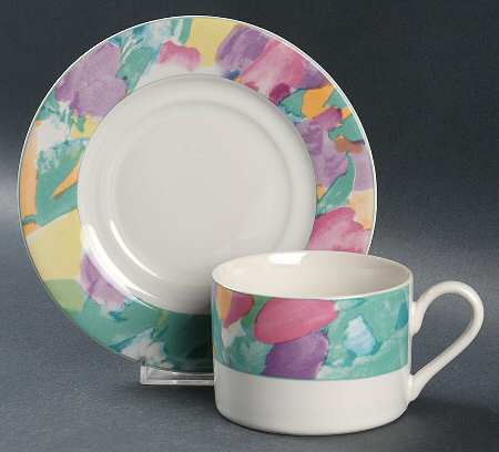 Images Flat Cup & Saucer Set
