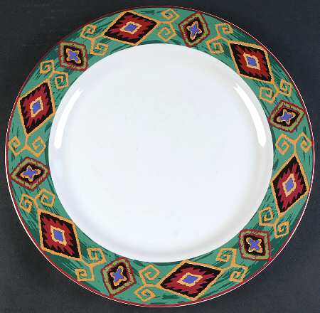 Kashmir Green 12" Chop Plate (Round Platter)