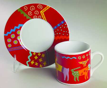Kiva Flat Demitasse Cup & Saucer Set