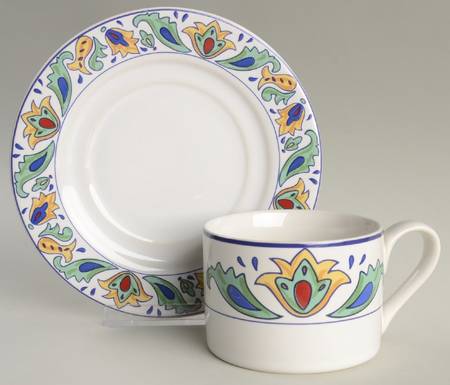 Madero Flat Cup & Saucer Set