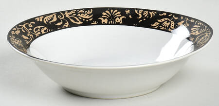 Midnight Damask Coupe Soup Bowl