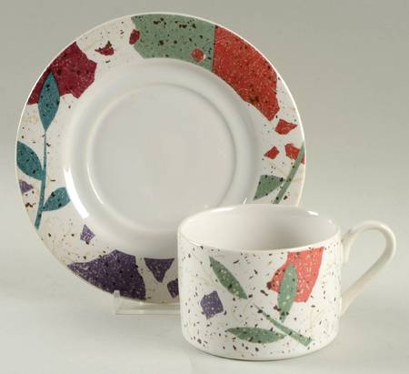 Natura Flat Cup & Saucer Set