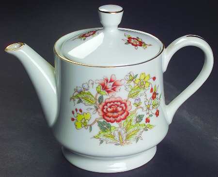 Oriental Garden Mini Teapot & Lid