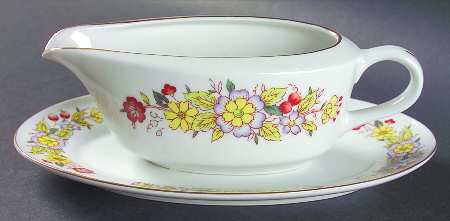 Oriental Garden Gravy Boat & Underplate/Relish