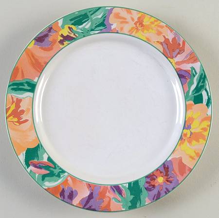 Pansy Garden Salad Plate
