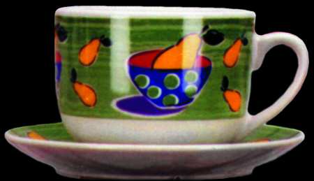 Pop Images Flat Cup & Saucer Set