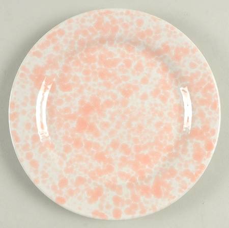 Raindrops Peach Salad Plate