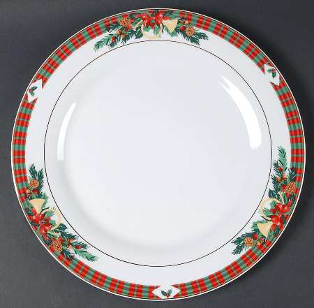 Tartan Christmas 12" Chop Plate (Round Platter)