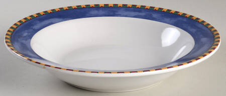 Taos Cobalt Rim Soup Bowl