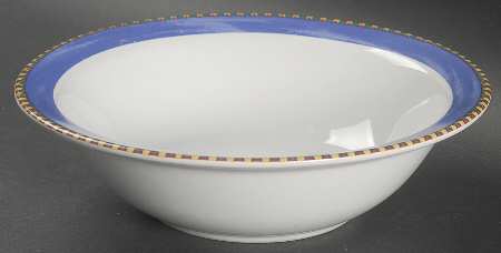 Taos Cobalt Rim Cereal Bowl