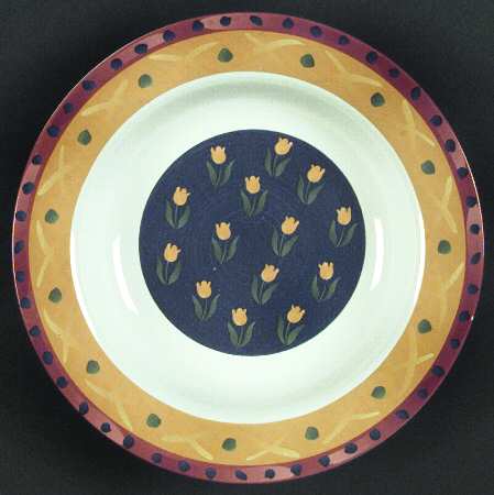 Tuscan Tulip Rim Soup Bowl