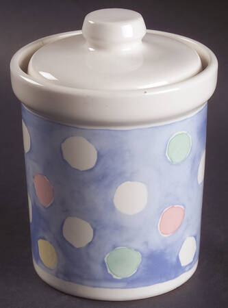 Watercolors Small Canister & Lid