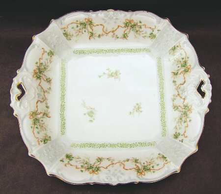 OHM176 Square Handled Cake Plate