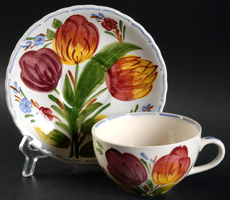 Belle Fiore Flat Cup & Saucer Set