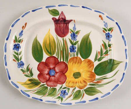 Belle Fiore 12" Oval Serving Platter