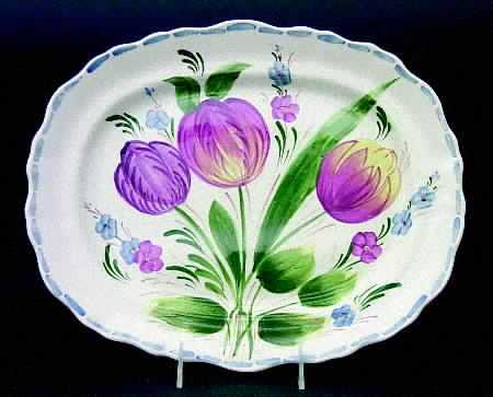 Belle Fiore 14" Oval Serving Platter
