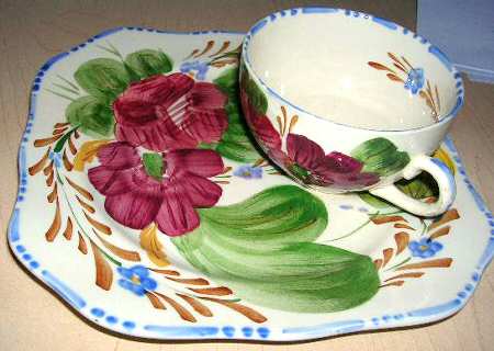 Belle Fiore Snack Plate & Cup Set