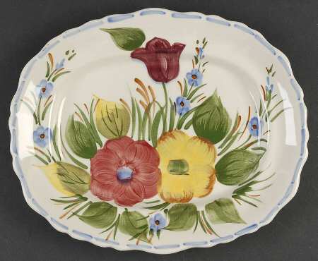 Belle Fiore 11" Oval Serving Platter