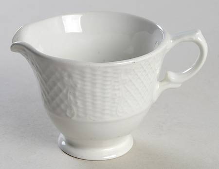 Marlborough (Embossed Wicker Lattice Rim) Mini Creamer