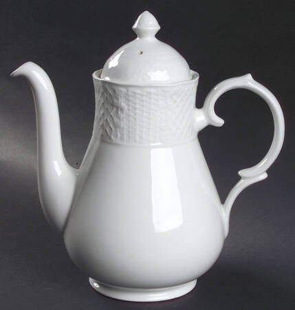 Marlborough (Embossed Wicker Lattice Rim) Coffee Pot & Lid