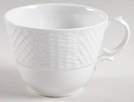 Marlborough (Embossed Wicker Lattice Rim) Flat Cup