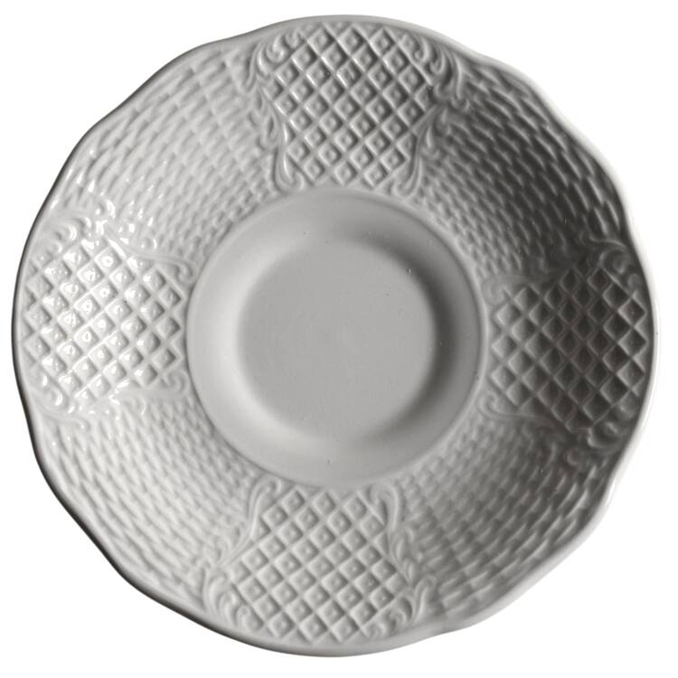 Marlborough (Embossed Wicker Lattice Rim) Saucer for Demitasse Cup