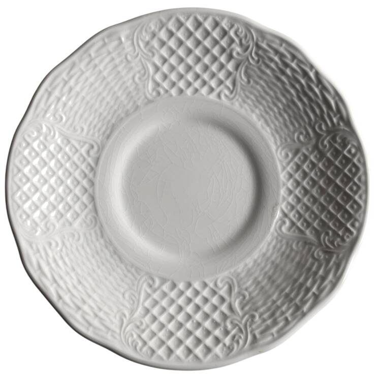 Marlborough (Embossed Wicker Lattice Rim) Saucer for Cream Soup Bowl