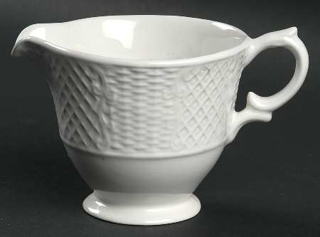 Marlborough (Embossed Wicker Lattice Rim) Creamer