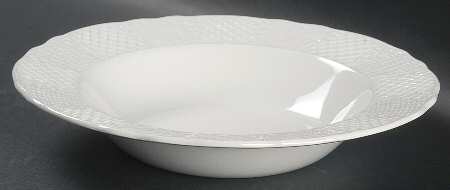 Marlborough (Embossed Wicker Lattice Rim) Rim Soup Bowl