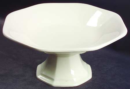 Museum White Round Compote (Height X Width)