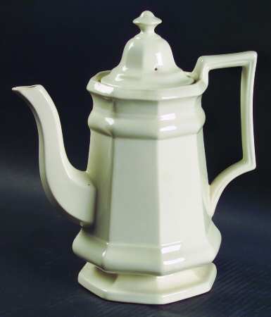 Museum White Coffee Pot & Lid