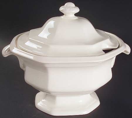 Museum White Tureen &  Lid