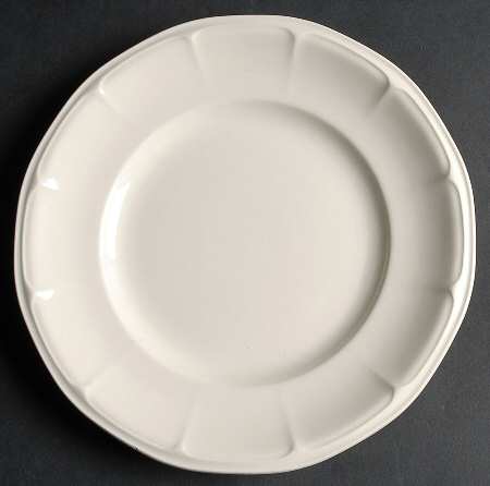 Museum White Salad Plate