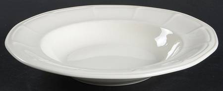 Museum White Large Rim Soup Bowl