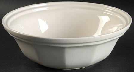 Museum White Round Vegetable No Lid