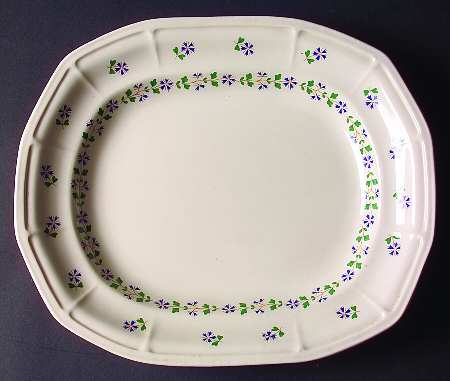 Periwinkle 13" Oval Serving Platter