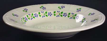 Periwinkle Large Rim Soup Bowl