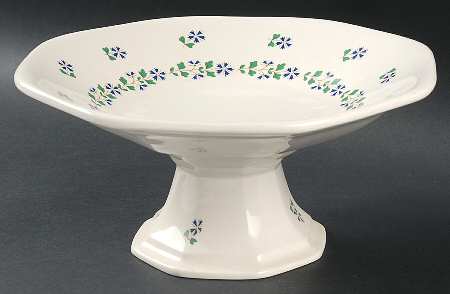 Periwinkle Round Compote (Height X Width)