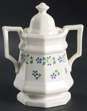 Periwinkle Sugar Bowl & Lid