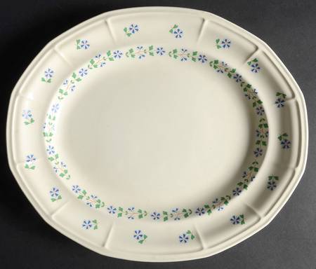 Periwinkle 13" Oval Serving Platter
