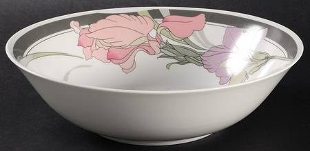 Sweet Iris 9" Round Vegetable Bowl