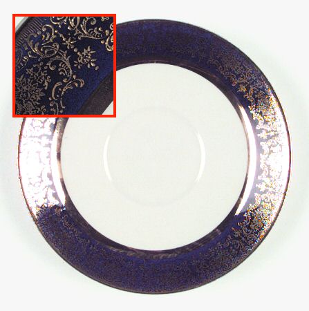 Aristocrat Cobalt (No Floral Center) Saucer