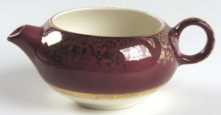 Aristocrat Maroon (Floral Center) Creamer
