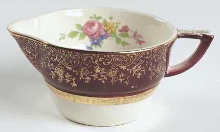 Aristocrat Maroon (Floral Center) Creamer