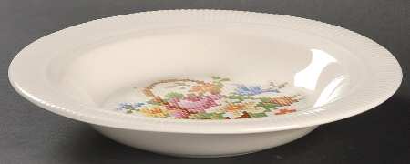 Basket Pp (No Gold) Rim Soup Bowl