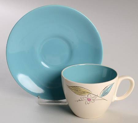 Biscayne Flat Cup & Saucer Set
