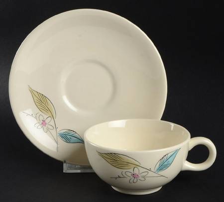 Biscayne Flat Cup & Saucer Set by Salem