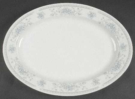 Bridal Bouquet 16" Oval Serving Platter