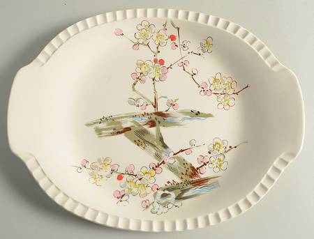 Cherry Blossom 12" Oval Serving Platter