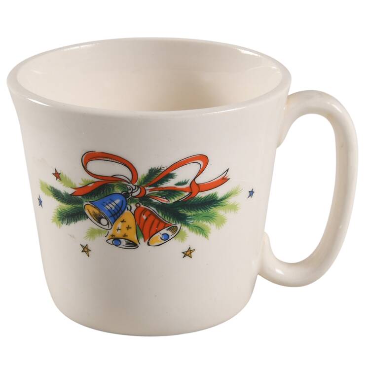 Christmas Eve (Earthenware, Green, Gold) Mug